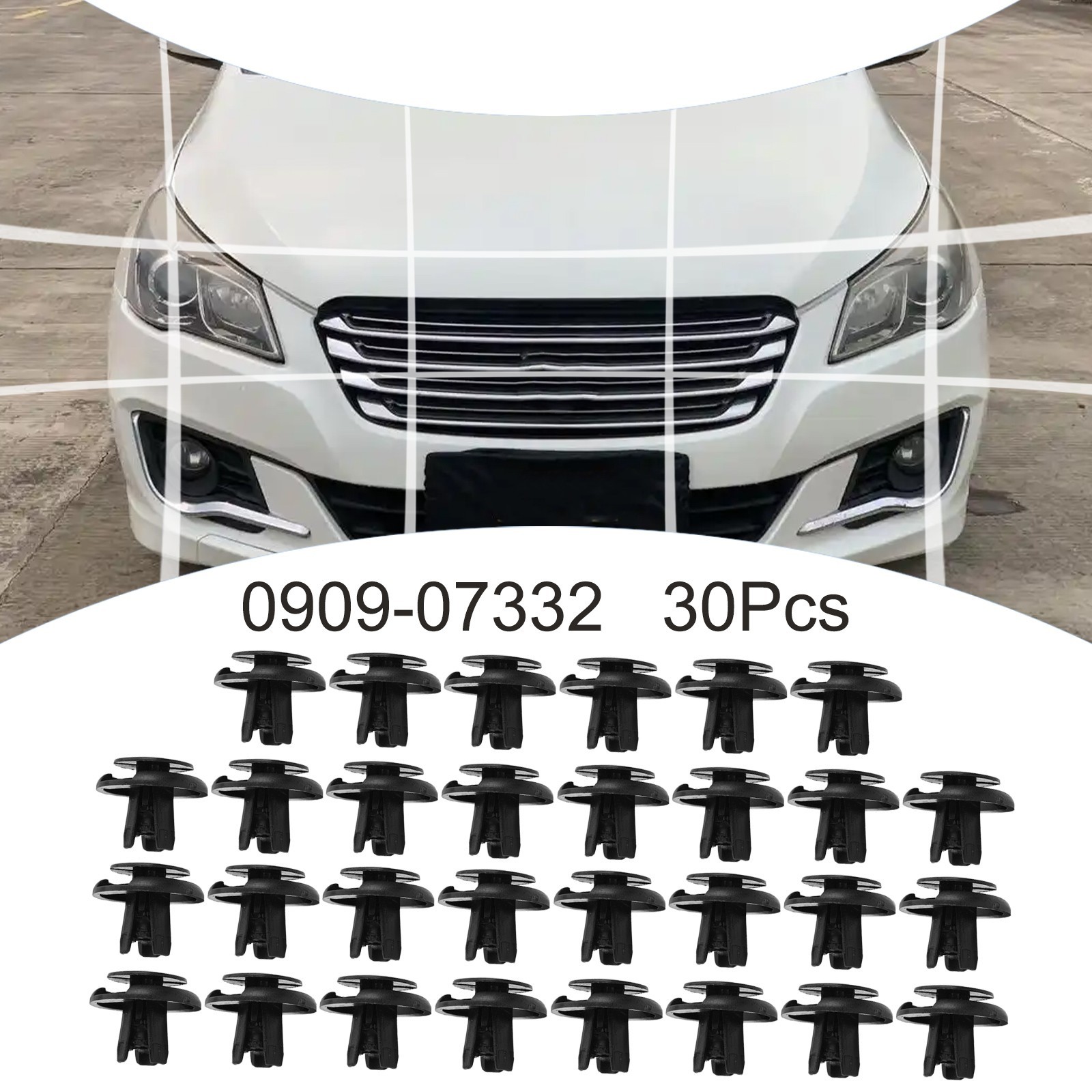 Reliable Fasteners for Car Door Panel Trim Clips Bumper Clips Pack of 30