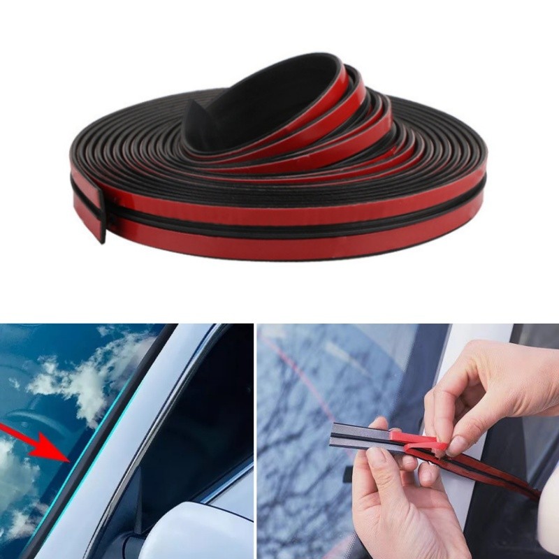 16Ft Weather Seal Rubber Strip Car Windshield Trim Edge Molding Protector Guard