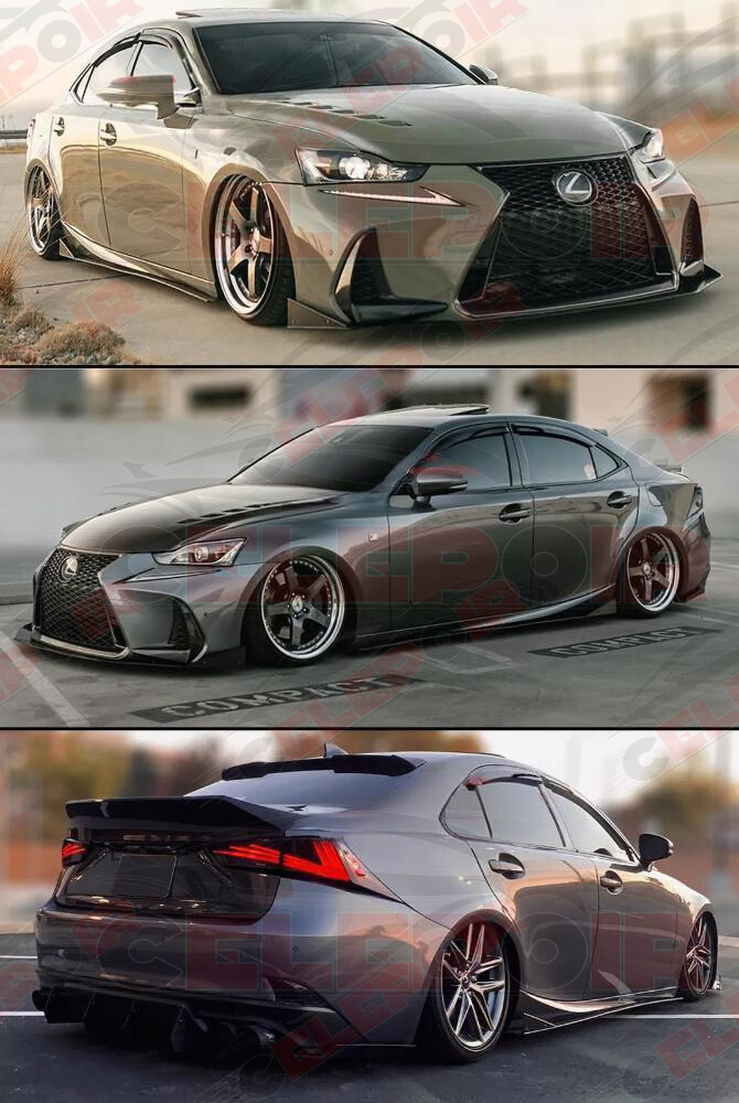 For 2014-2020 Lexus IS200t IS250 IS350 Slim Style Window Visors Rain Guard