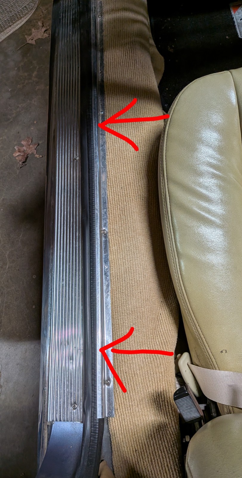 Pair Of Fiat 124 Spider Interior Chrome Trim Pieces Pre-1978 See Description