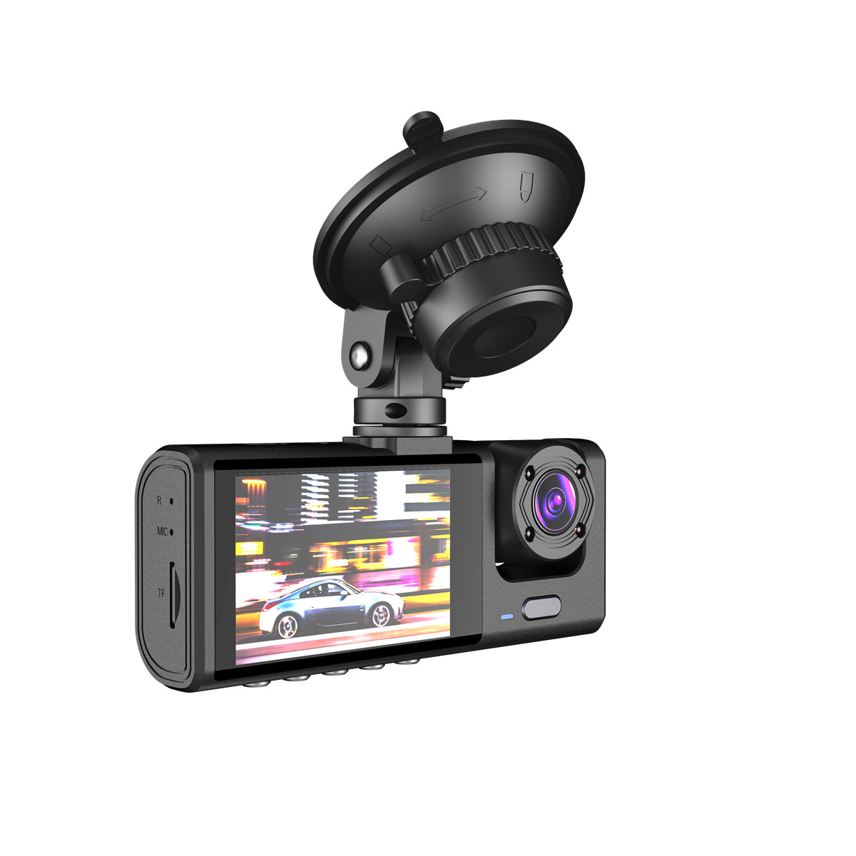 1080P HD Dash Cam Car DVR Video Recorder G-sensor 3 Lens Front And Rear Camera