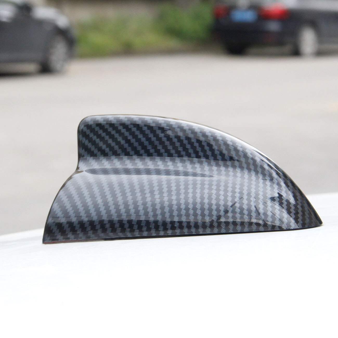 Carbon Fiber Style Roof Antenna Shark fin Shape Cover Trim for Dodge Charger