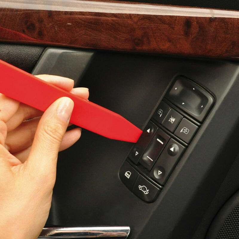 5pcs Red High-Strength Nylon Car Door Panel Dash Trim Removal Pry Open Tool Kit