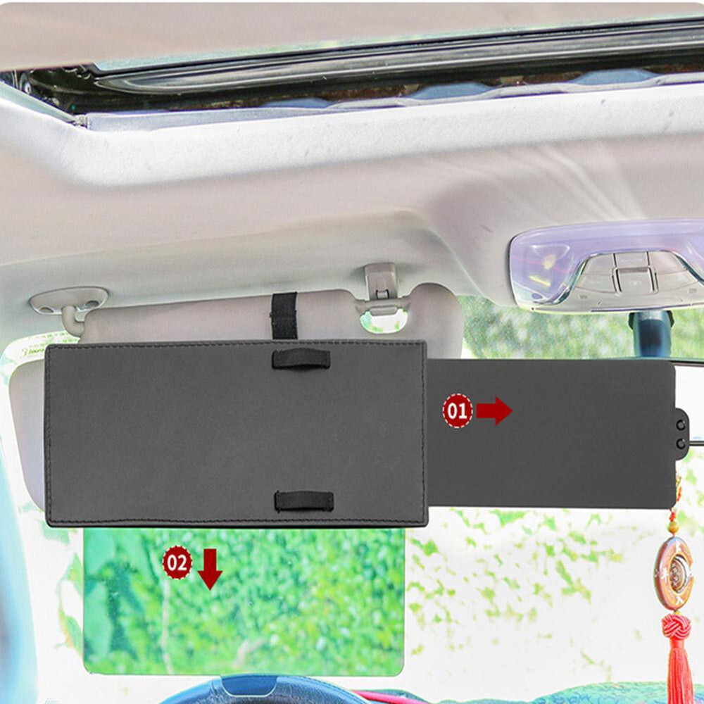Car Sun Visor Extender Window Sunshade Anti-glare Rays UV Blocker Retractable