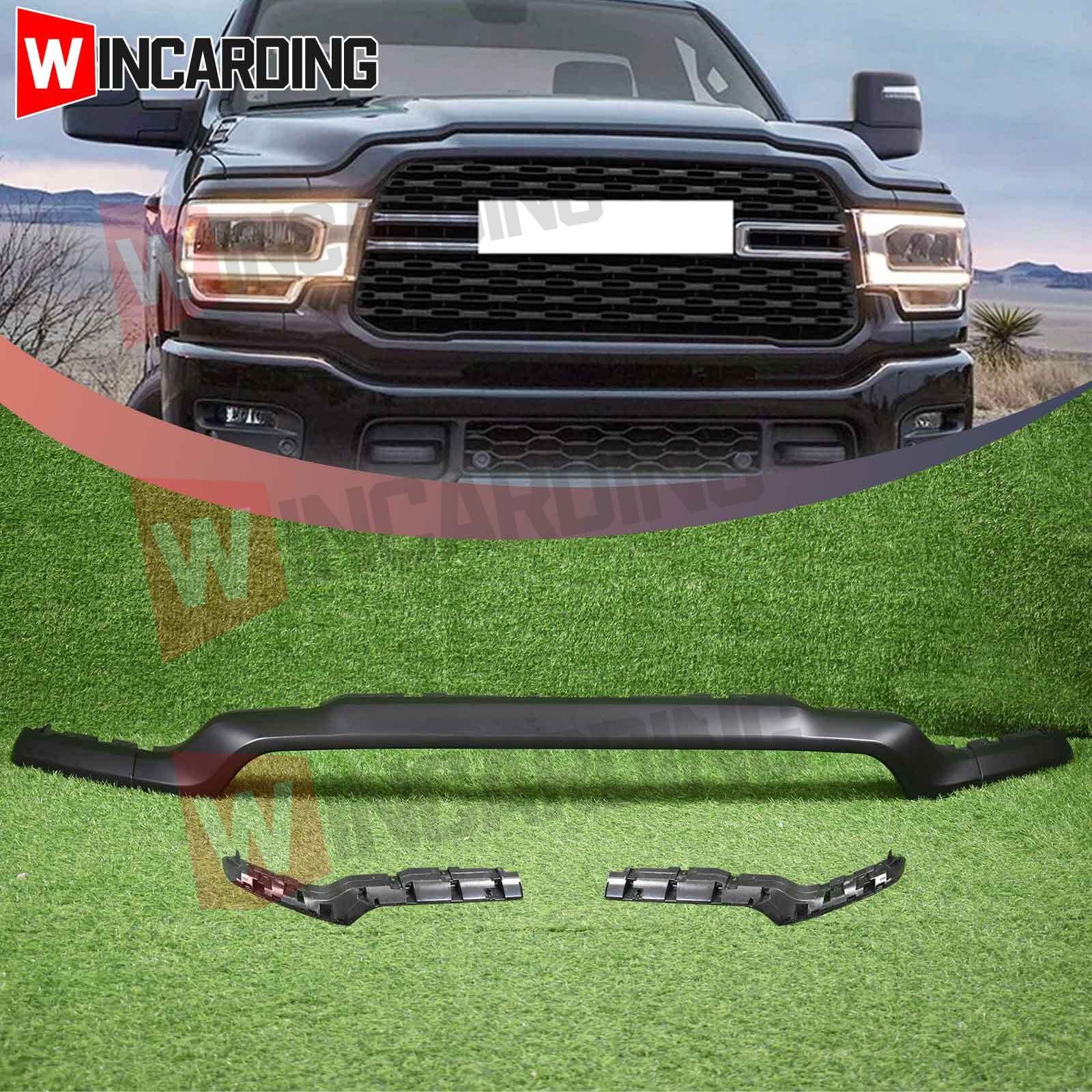 For RAM 2500 3500 4500 2019-24 Front Bumper Upper Lower Grille Molding Trim BLK