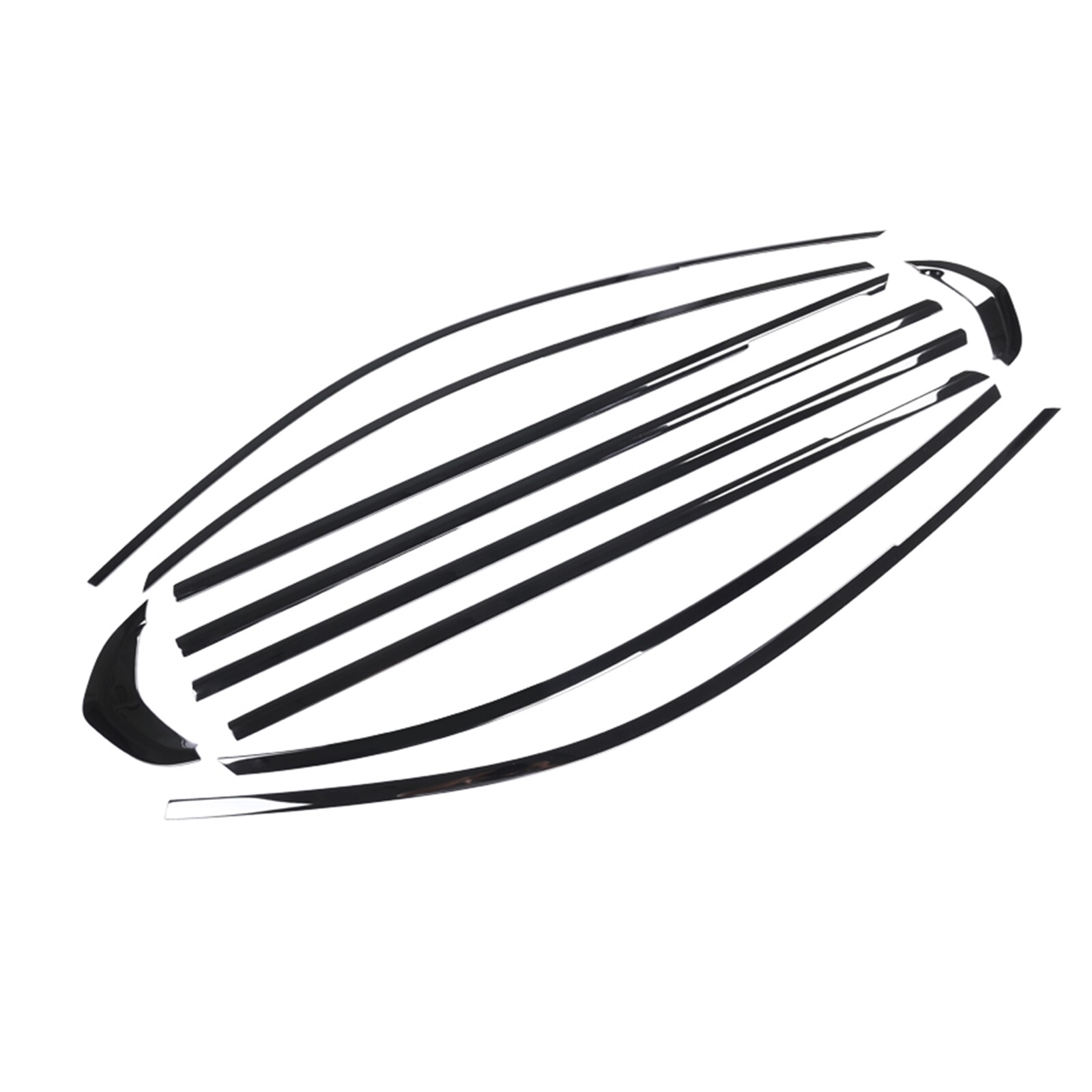 Titanium Black Stainless Steel Window Decor Strip For BMW 3 Series G20 2019-2023