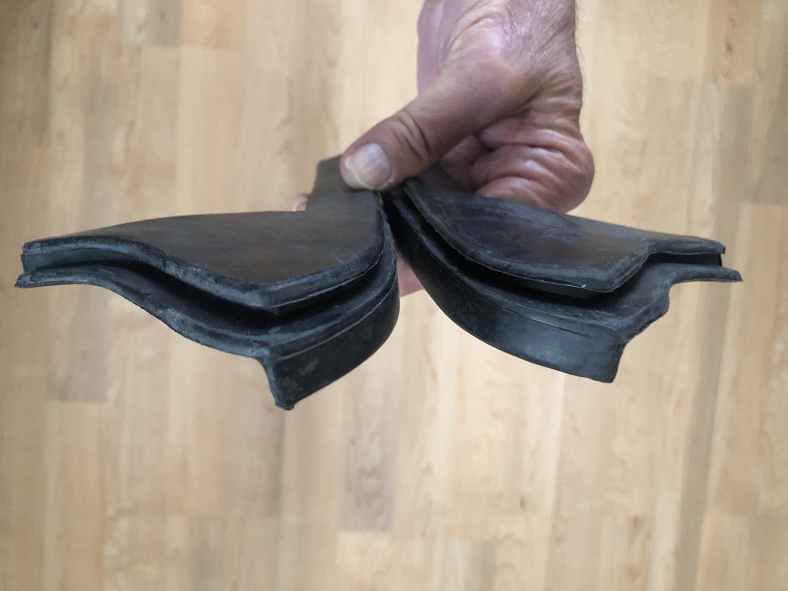 1965 Oldsmobile Cutlass 442 “New Other” NORS Rear Bumper Filler Pair—-LP-1207