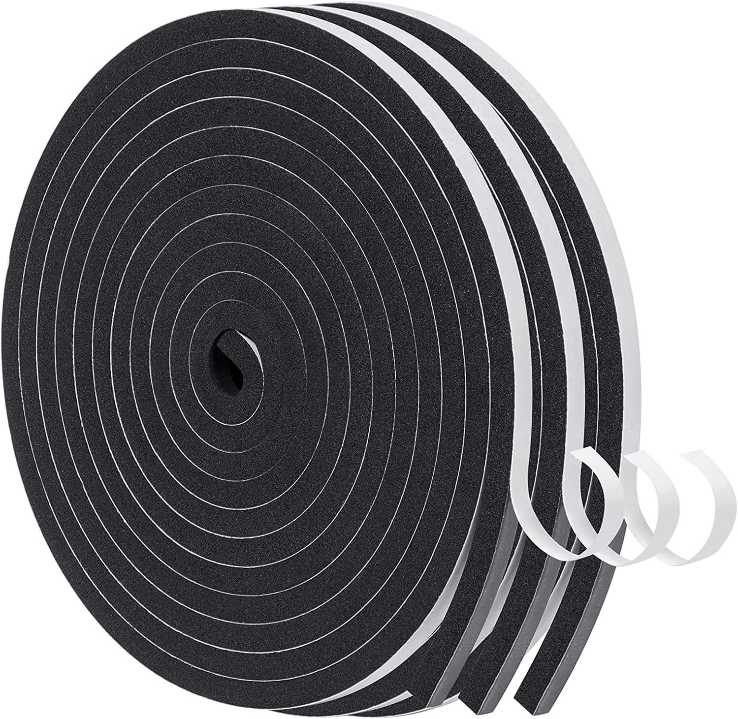 MAGZO Weather Stripping Door Seal, 1/4 Inch Wide 1/4in* 1/4in * 29.4FT, Black