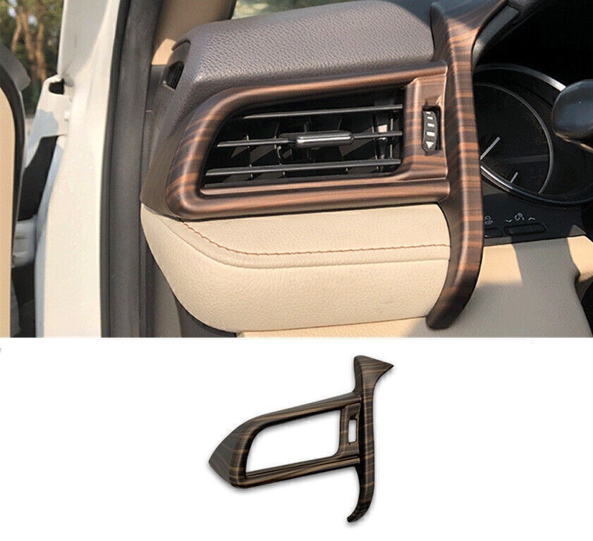 For Toyota Camry 2018-24 Peach wood abs Dash Left AC Air Outlet Vent Cover Trim