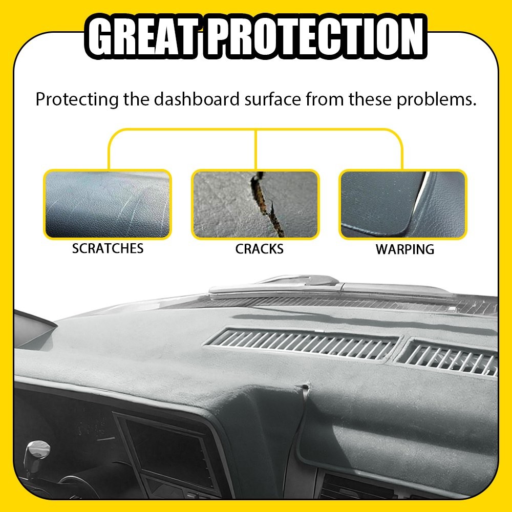 For Chevrolet 1998-1994 C1500 Dash Mat Dashboard Cover Dashmat Protector Gray