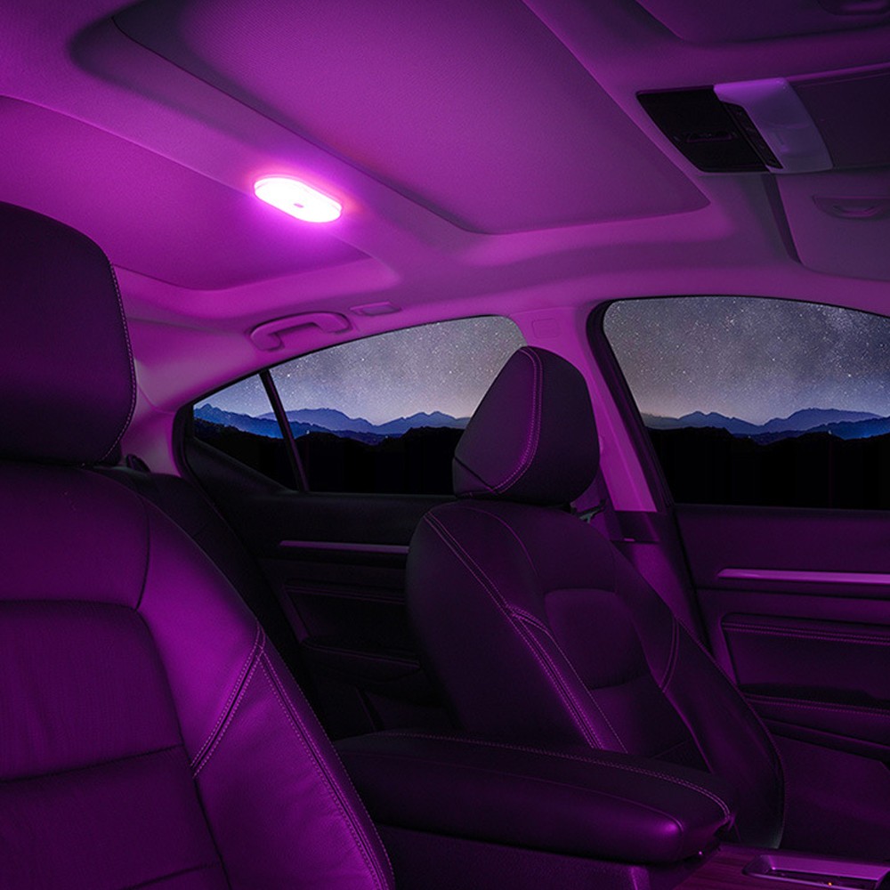 1Pc Multicolor Car Interior Accessories LED Atmosphere Ambient Light Magnetic