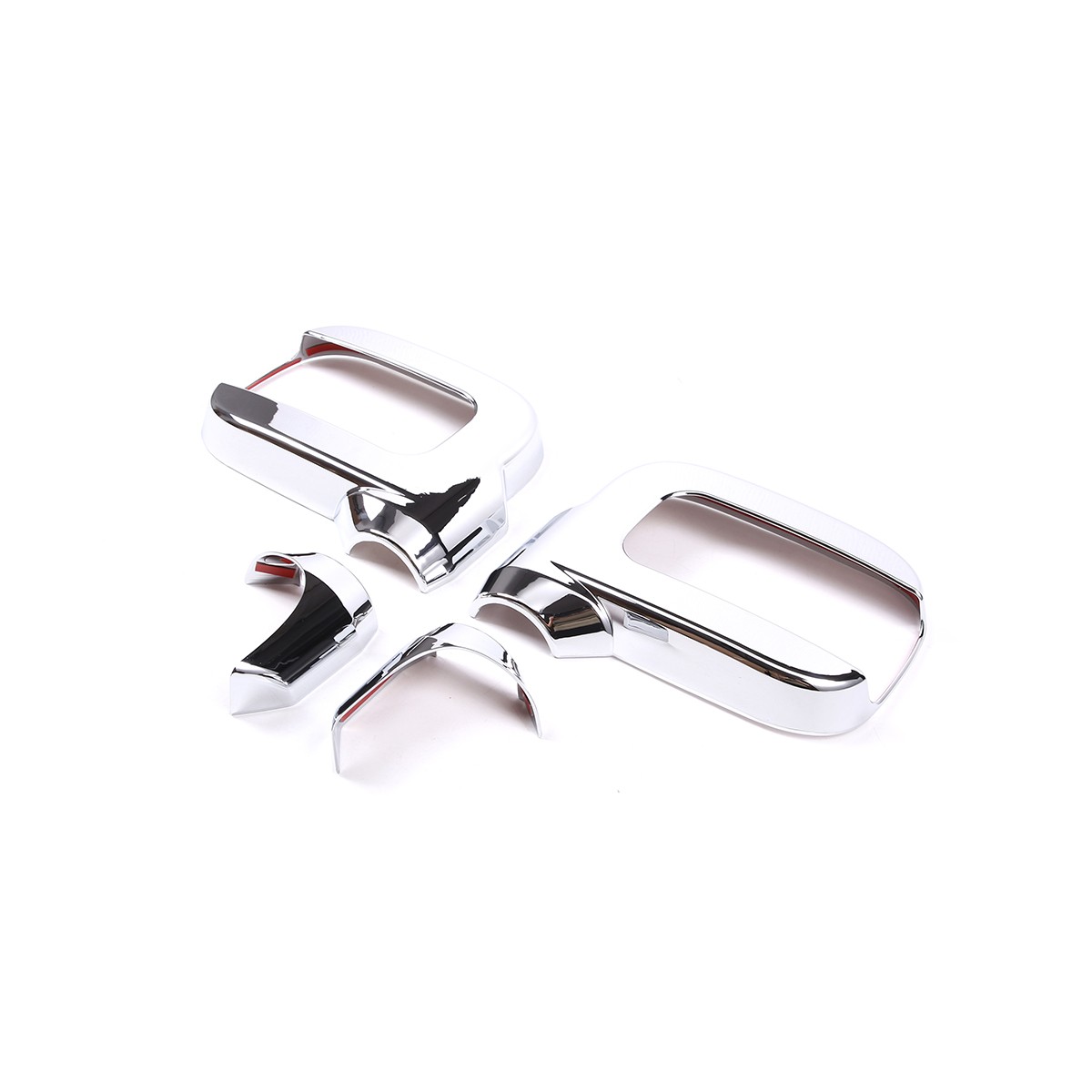4PCS ABS Chrome Rearview Mirror Cover Cap Silver For Hummer H2 SUV SUT 2003-2009