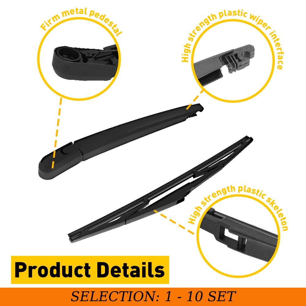 1-10Set Rear Windscreen Glass Windshield Wiper Arm w/Blade For MAZDA CX5 2013-16