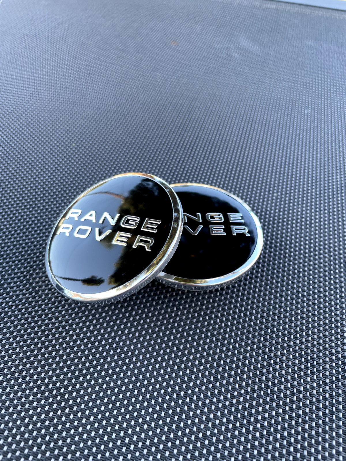 LAND/RANGE ROVER SET OF 4 BLACK 62 mm Wheel Hub Caps HSE LAND ROVER 2.44