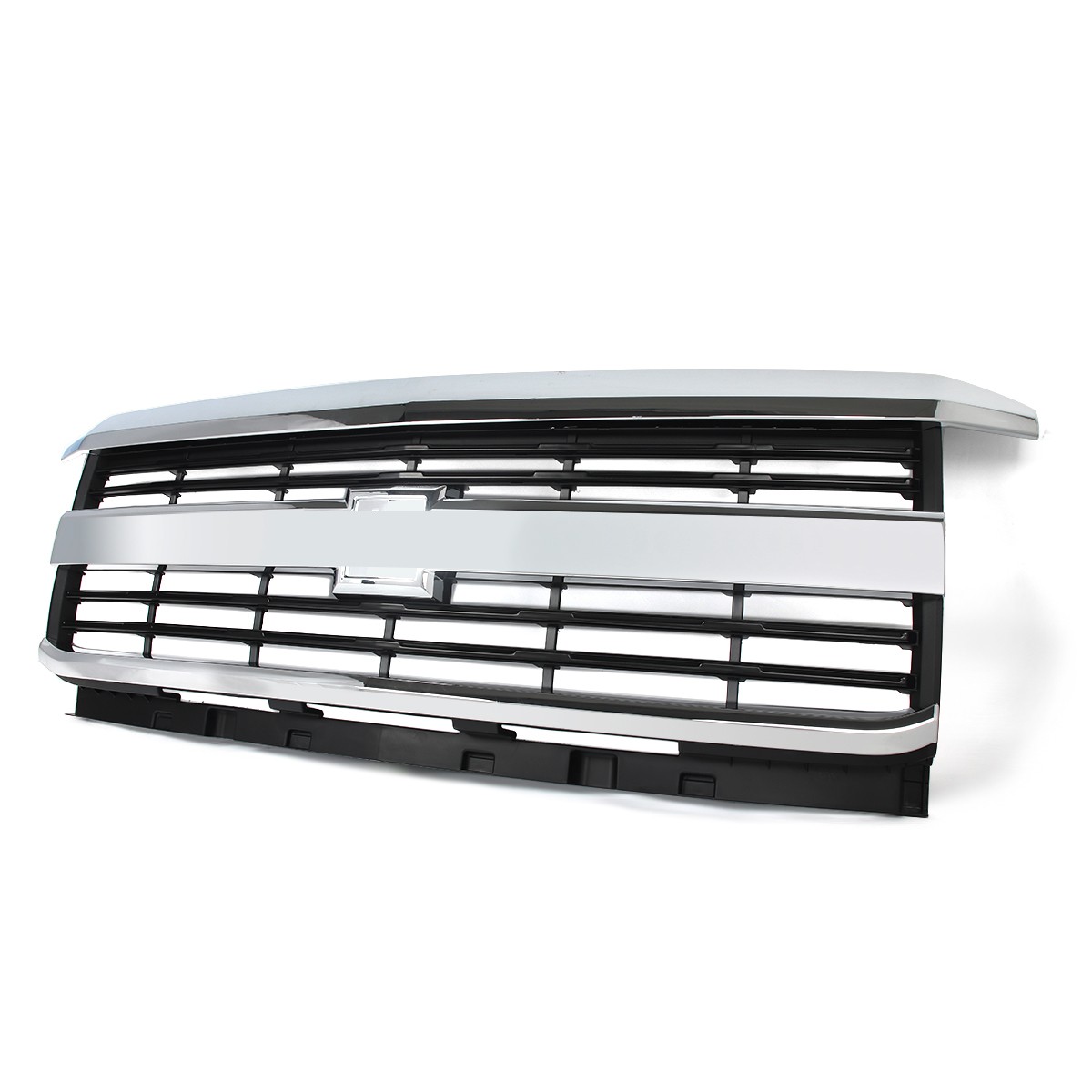 ront Upper Grille Assembly Chrome For Chevy Silverado 2500 HD 3500 HD 2015-2019