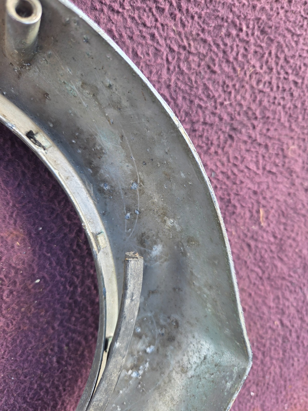 Pair 1957 Buick Roadmaster Century Skylark Headlight Bezels Doors ROUGH! Chrome
