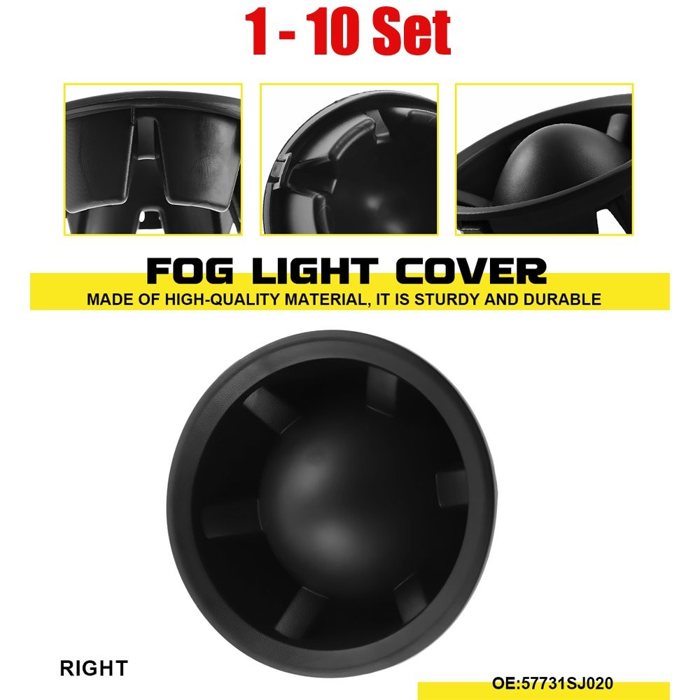 1-10x Front Passenger Side Fog Light Cover Ring for Subaru Forester 2019-2021 B