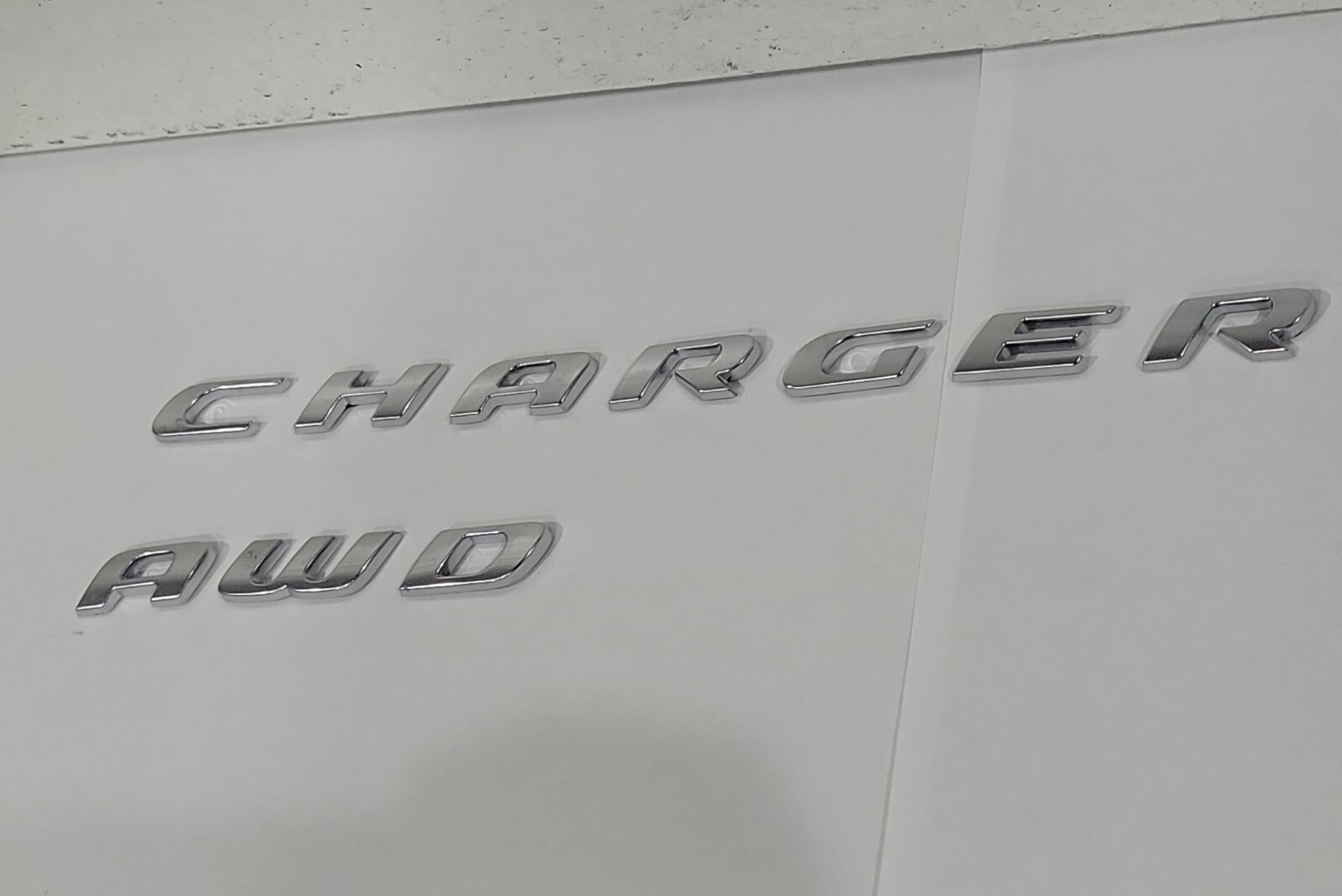 2015-2022 DODGE CHARGER AWD NAMEPLATE EMBLEM BADGE SATIN SILVER OEM MOPAR