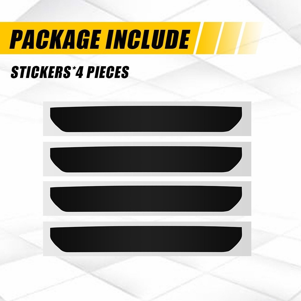 Precut Side Marker Tint Overlay Kit For 23-25 GMC Canyon Black Vinyl Wrap 4-40x