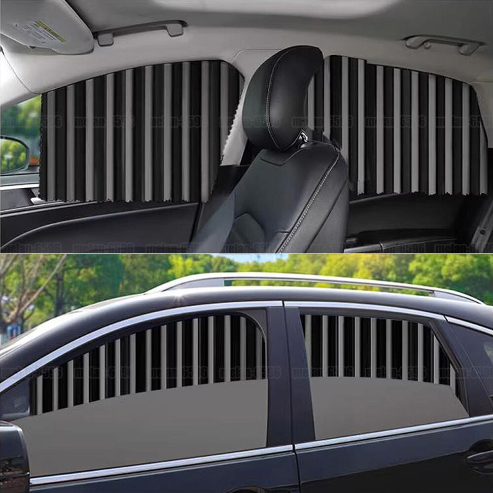 4pcs Magnetic Car Side Window Sunshade Sun Shades Privacy Curtains UV Protection