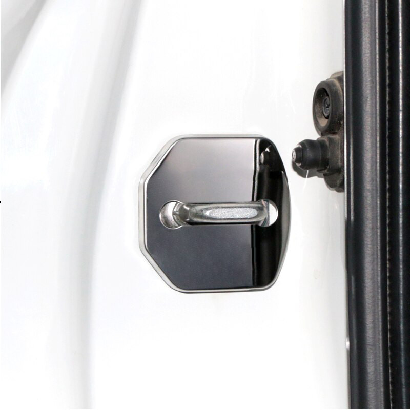 4X Polished Gold Stainless Door Latch Striker Cover Fits 15-19 MKC