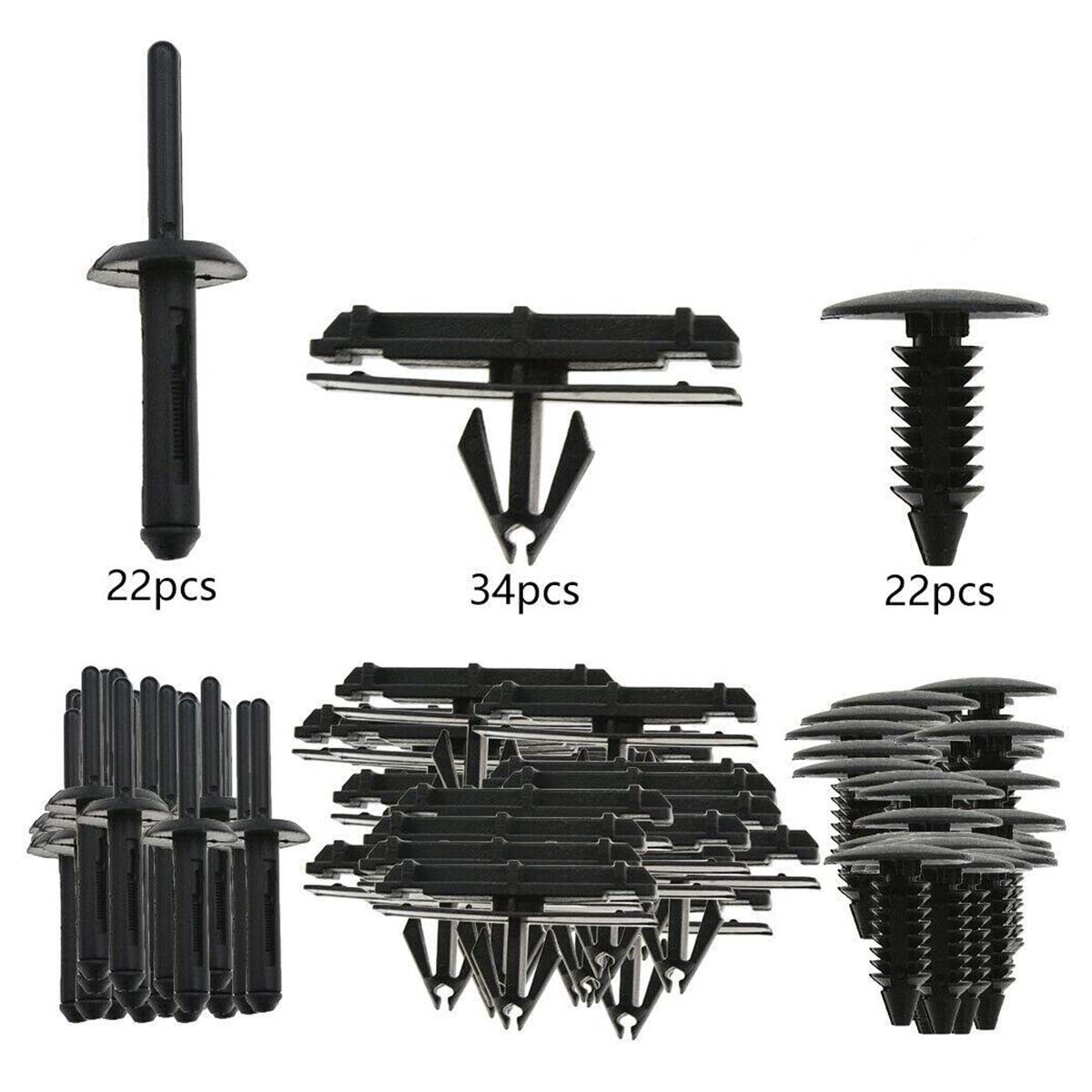 78X Full Fender Flare Hardware Clip Mounting Kit For Jeep Wrangler JK 2007-2018