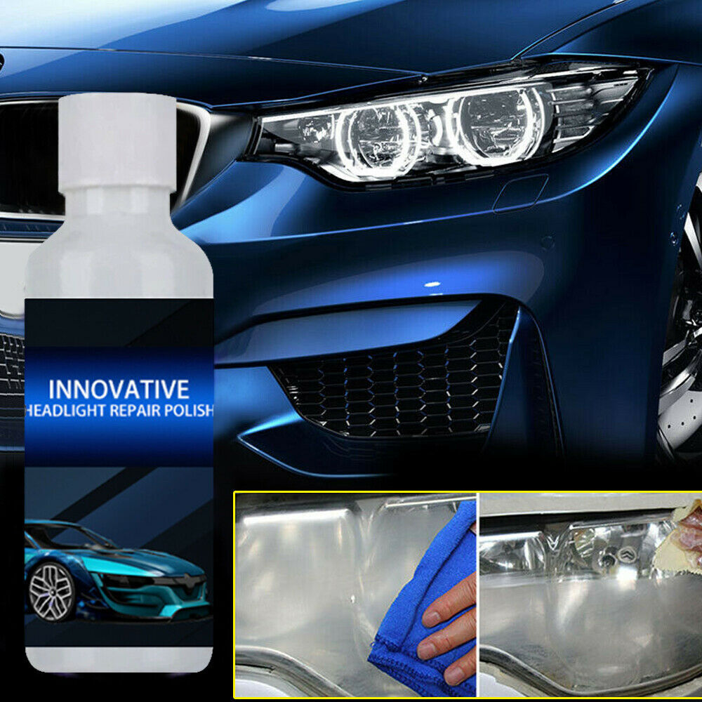 2Sets Innovative Headlight Repair Polish Fluid Liquid Kit-Car Lamp Renovation US