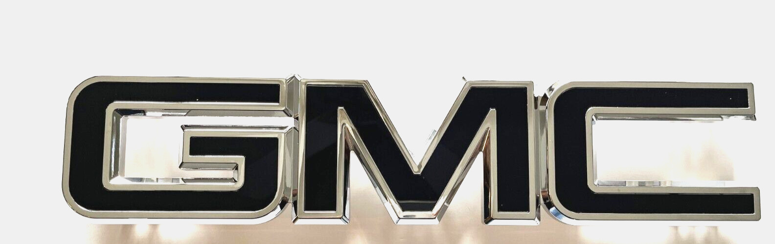 Front Grille Emblem Chrome Black for 2015-2019 GMC Sierra 1500 2500HD 3500HD