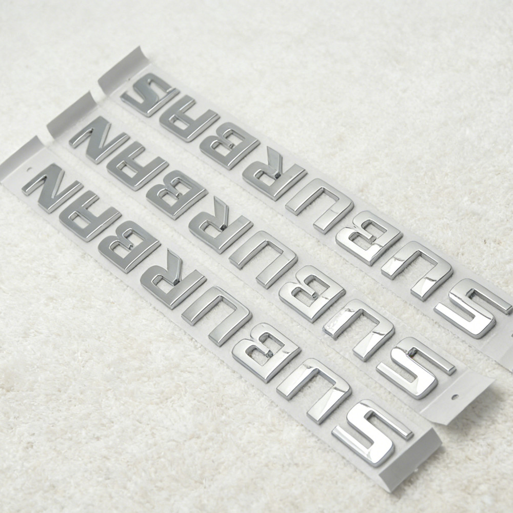 2007-2020 For Chevy Suburban LT 3PCS Replacement Raised Side Letters Rear Emblem