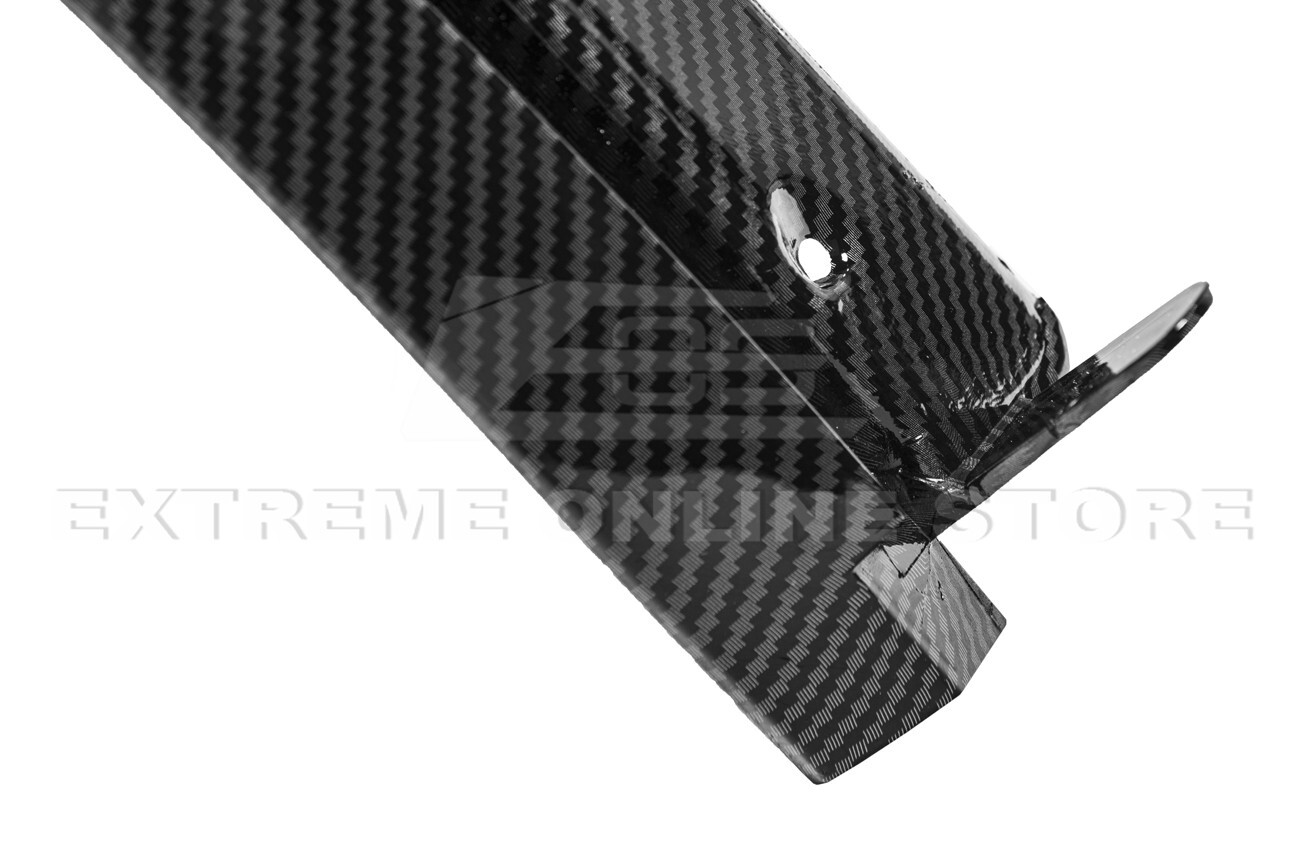 For 20-Up Corvette C8 Hydro-Dipped Carbon Fiber Front Rear Wheel Fender Mud Flap