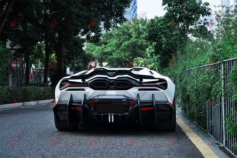 Dry Carbon Fiber Rear Trunk Spoiler Wing Fits 2024UP Lamborghini Revuelto Coupe