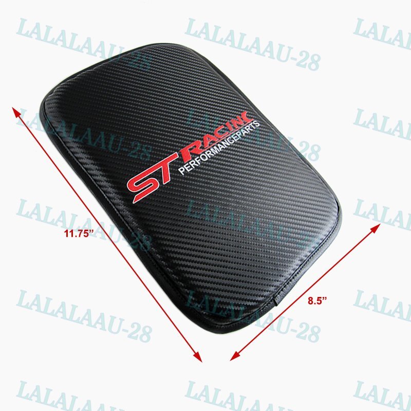 New Carbon Fiber Center Console Armrest For FORD FOCUS ST Cushion Mat Pad Cover
