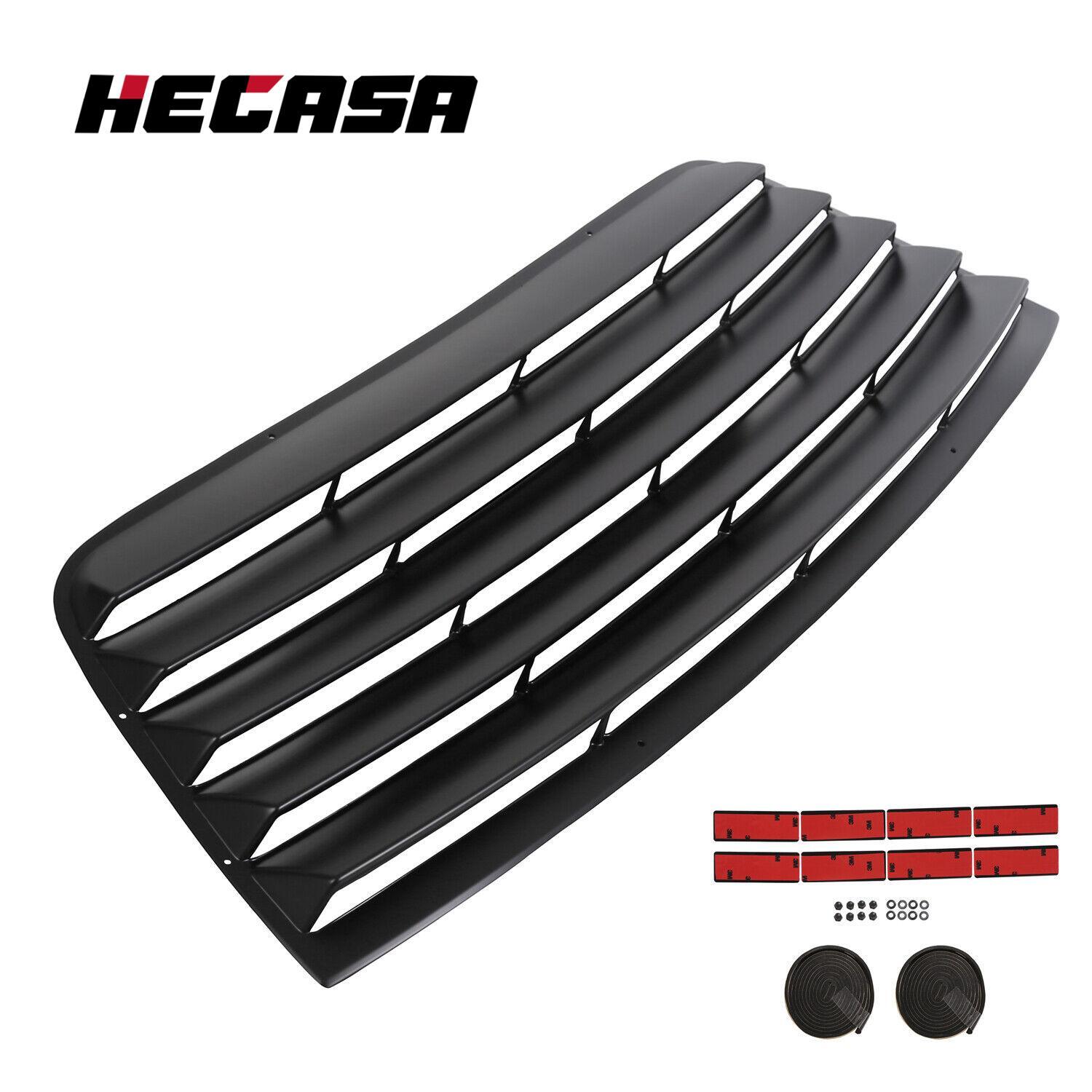 For Dodge Challenger 08-23 Rear Window Scoop Louver Sun Shade Cover Vent ABS