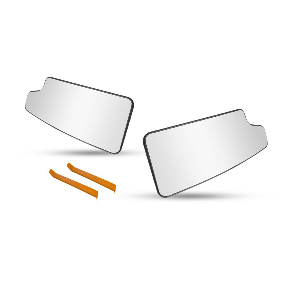 Lower Mirror Glass Left+Right For 2020-21 GMC Sierra 1500 2500 HD 3500 HD 1-5SET