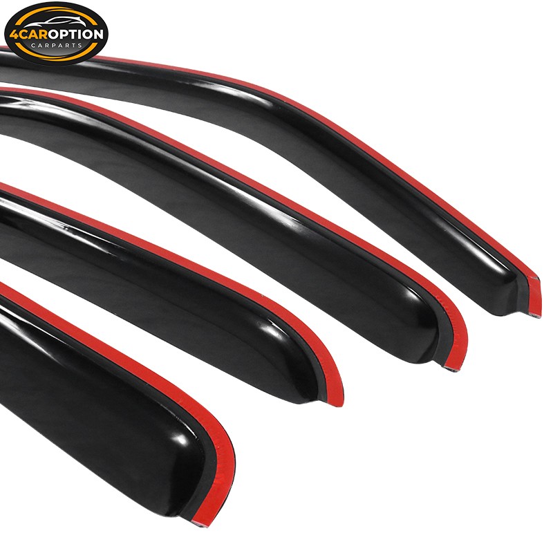 Fits 01-06 Chevy Silverado GMC Sierra Crew Cab Window Visors Rain Sun Guard Vent