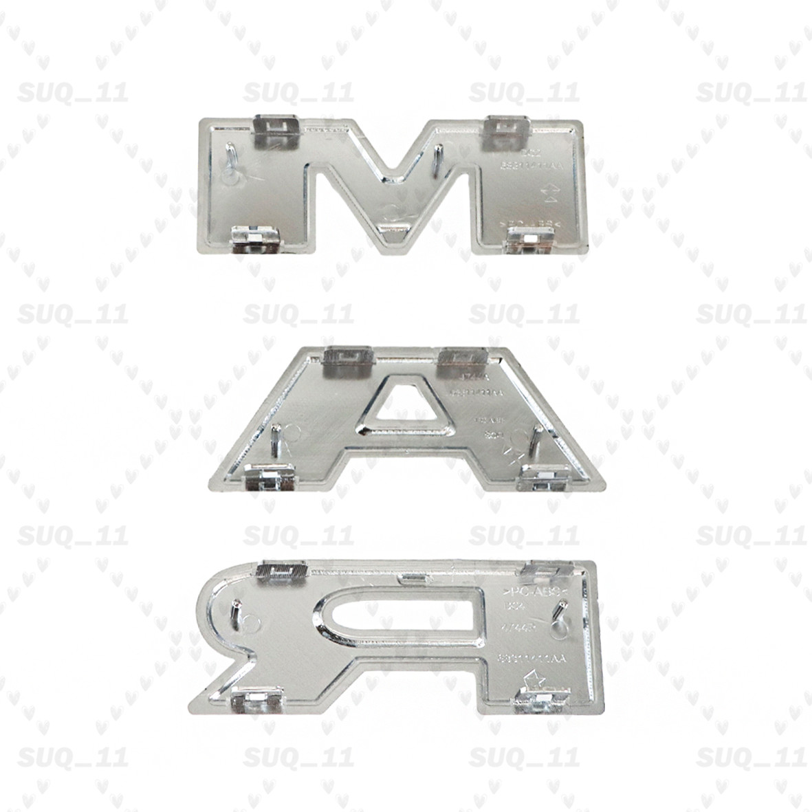 For 2019-23 Ram 1500 DT Chrome Silver Nameplate Emblem For Front Grille Badge