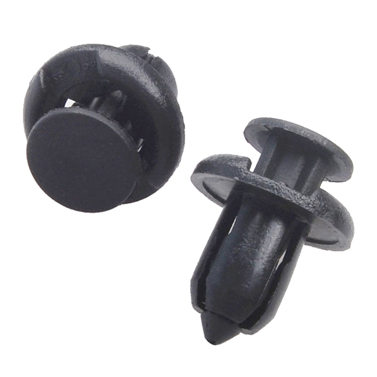 120 Pcs Bumper Clips 10mm Hood Fender Push Rivets Retainer Fasteners for Honda
