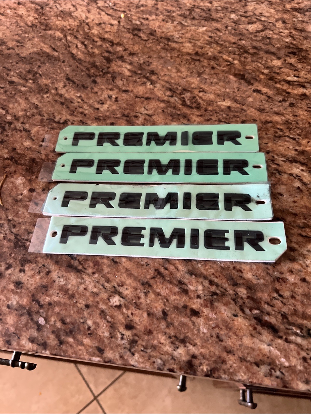 Smaller Size Gm Factory Black Premier Lettering for The Tailgate of Chevy Cars