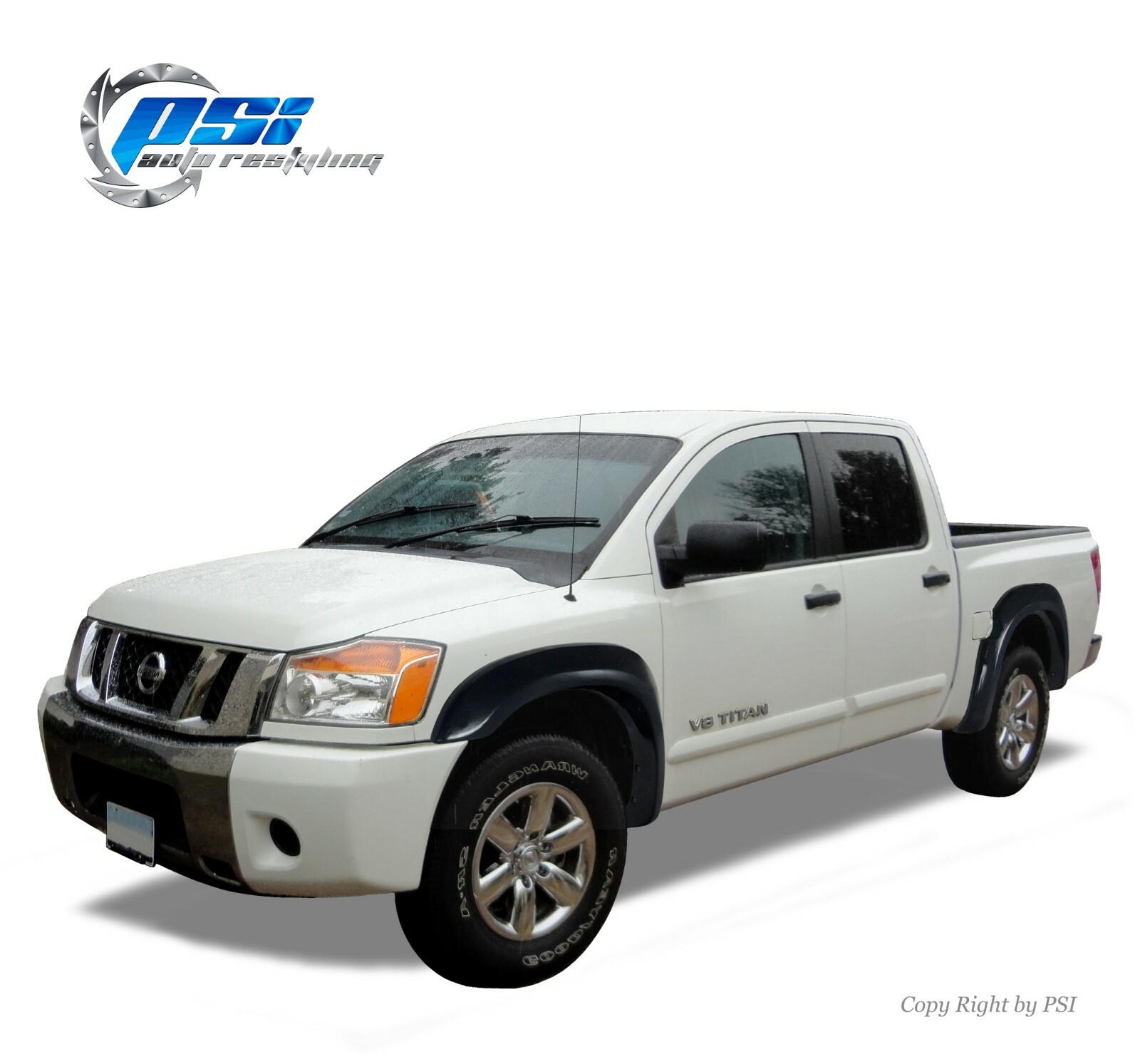 Extension Fender Flares Fits Nissan Titan 2004-2015 Without Lock Box Paintable