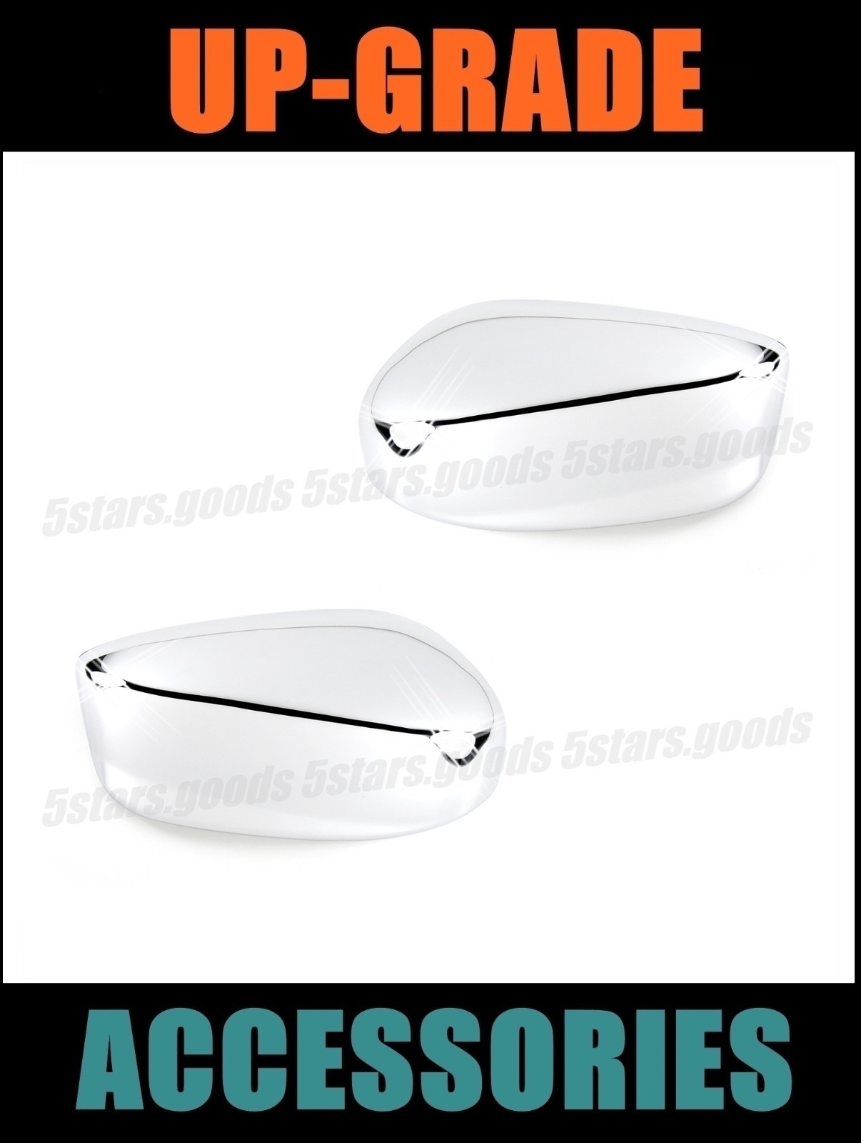 Accessories Chrome Side Mirror Covers Molding Trim For 2013-2022 Acura ILX Sedan