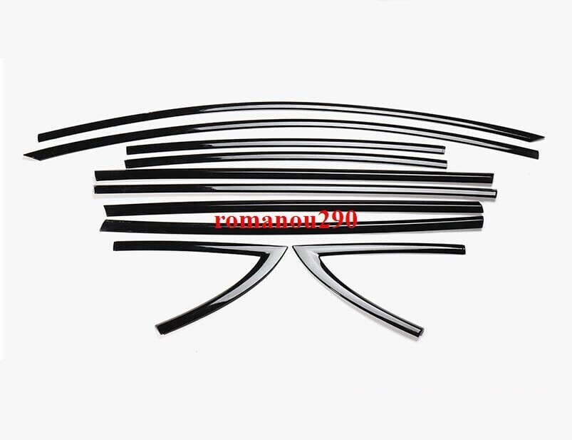 10X ABS Plastic Black Side Window Molding Cover Trim For Tesla 2017-2021 Model 3