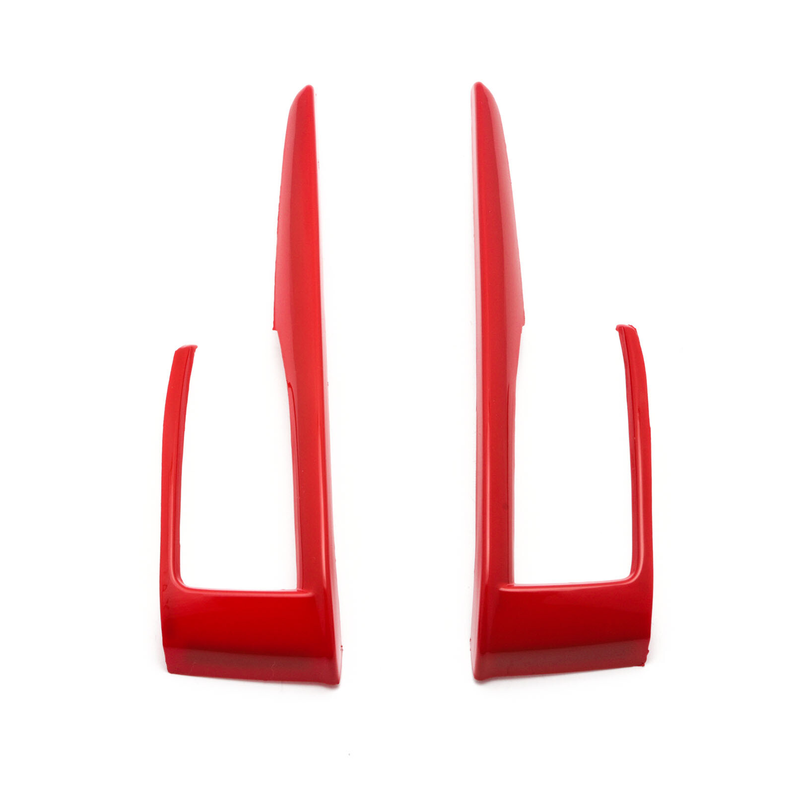 2x Gear Shift Button Panel Cover Trim Sporty Red ABS For Honda Civic 10th Gen
