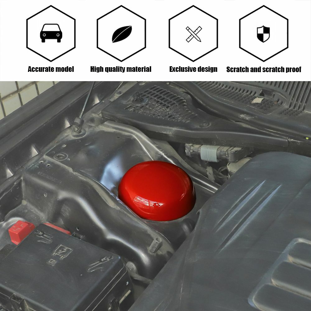 2xRed Engine Compartment Suspension Cover For Challenger Charger 09+ Accessories