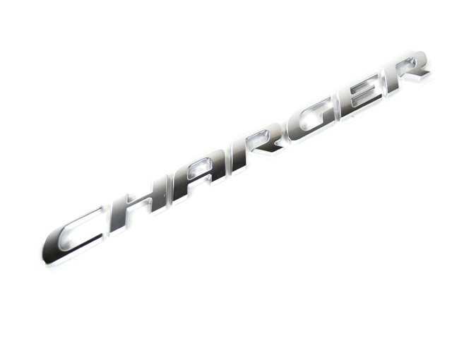 15-23 Dodge CHARGER Nameplate Emblem Satin Silver NEW Genuine Mopar #68216156AB