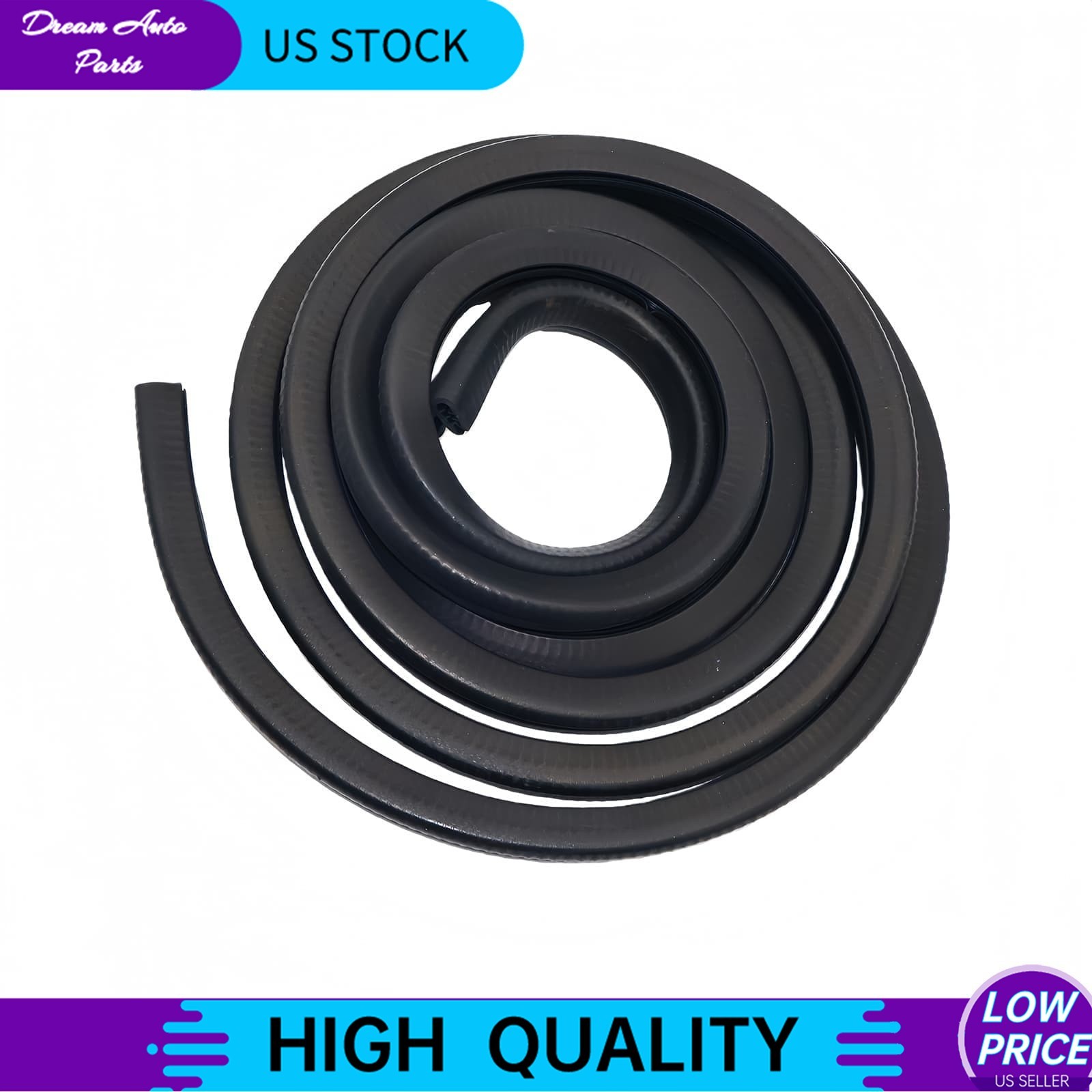 2X For 86-07 Peterbilt 330 357 359 378 379 13.5 Ft Door Rubber Weatherstrip Seal