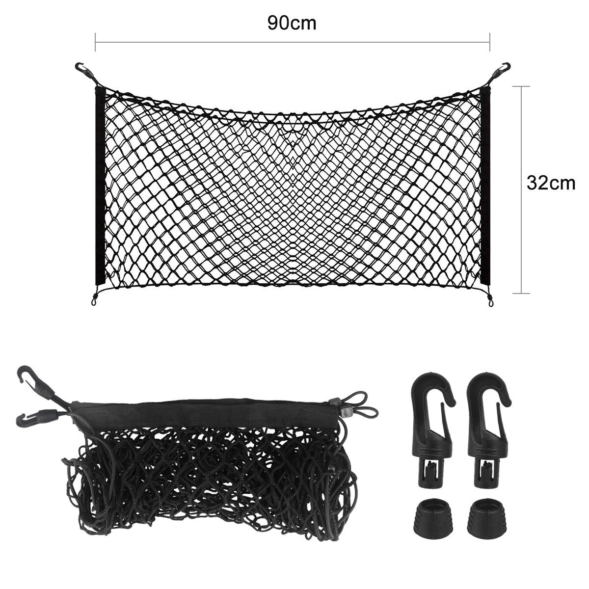 Car Accessories Envelope Style Trunk Cargo Net Storage Organizer Universal US