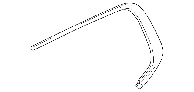 Genuine GM Rear Passenger Side Door Window Upper Reveal Molding 84190174