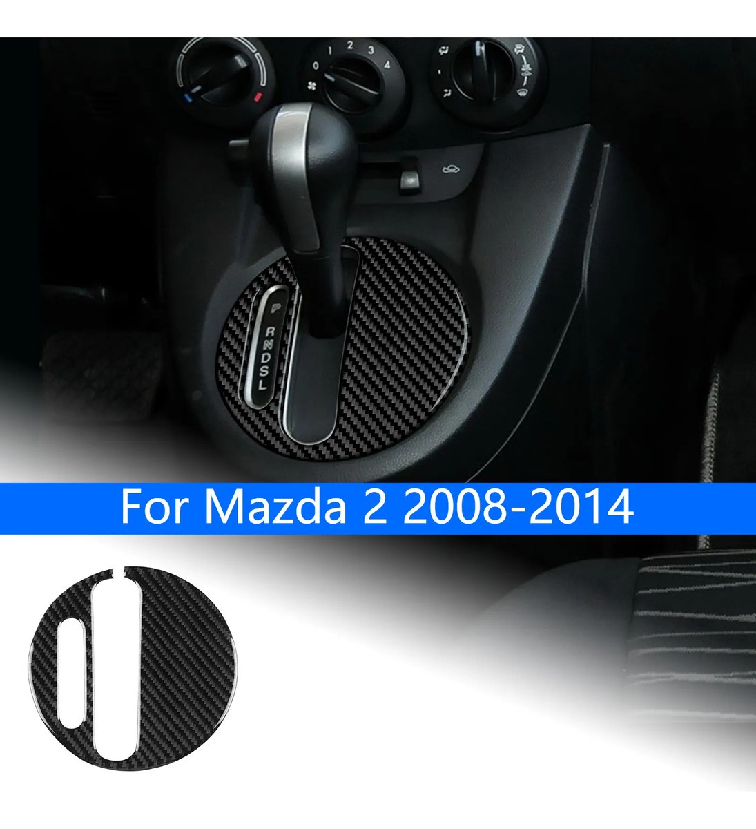 Carbon Fiber Mazda 2 2008-2014 Automatic Shift Trim