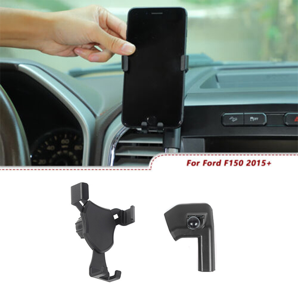 Center Console 360° Car Mount Mobile Phone Bracket Holder For Ford F150 2015-20