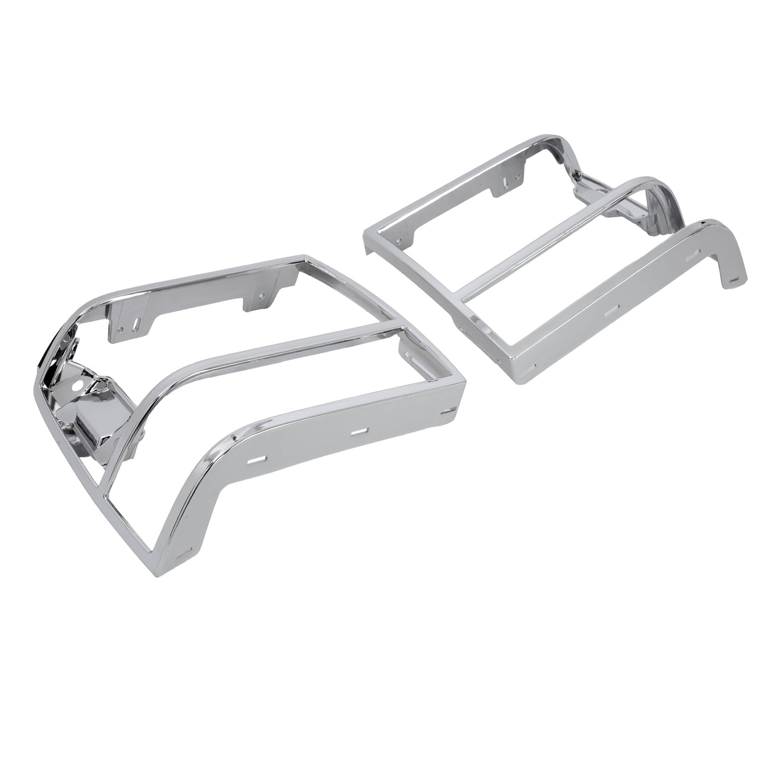 2PCS Silvery Headlight Bezel Door For Ford Ranger Bronco Explorer 1989-1994